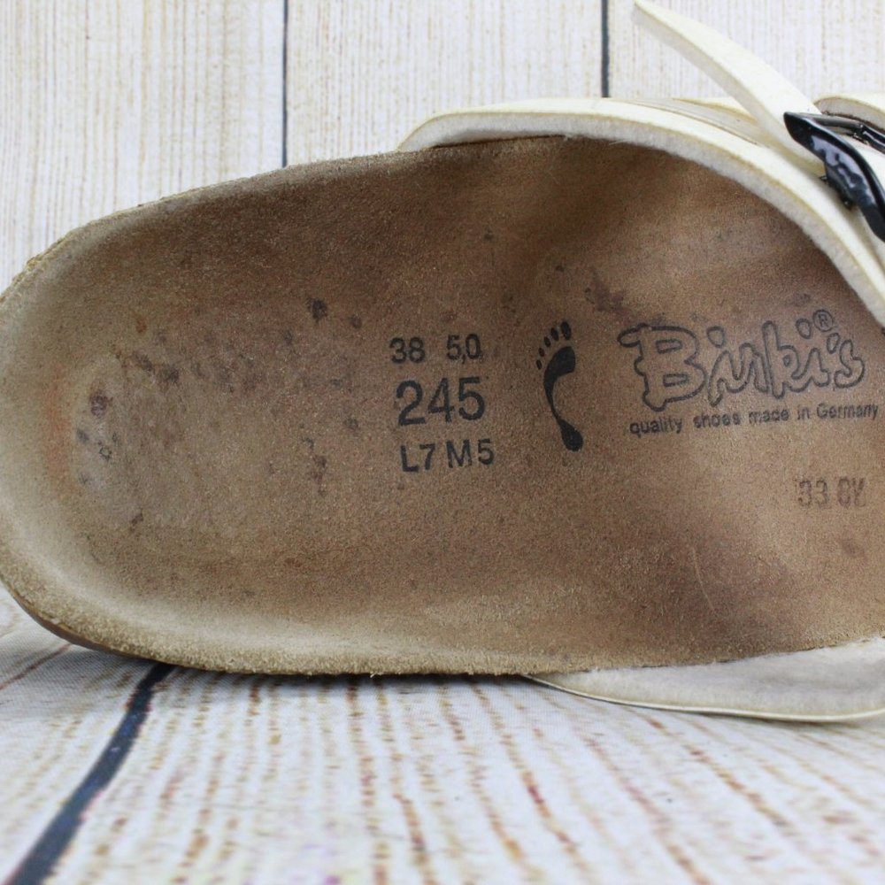 BIRKENSTOCK Birkis Two Strap Slide Sandals Size 7 - Picture 7 of 9